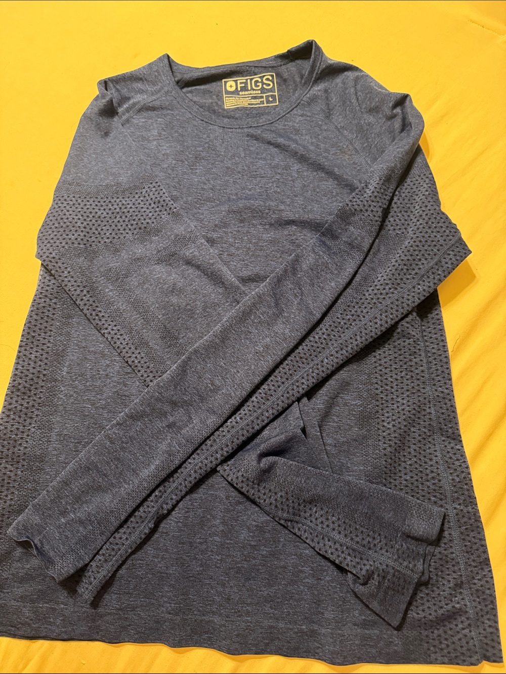 Figs Navy Long Sleeve Top